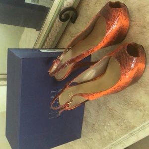 Stuart Weitzman peep toe pump